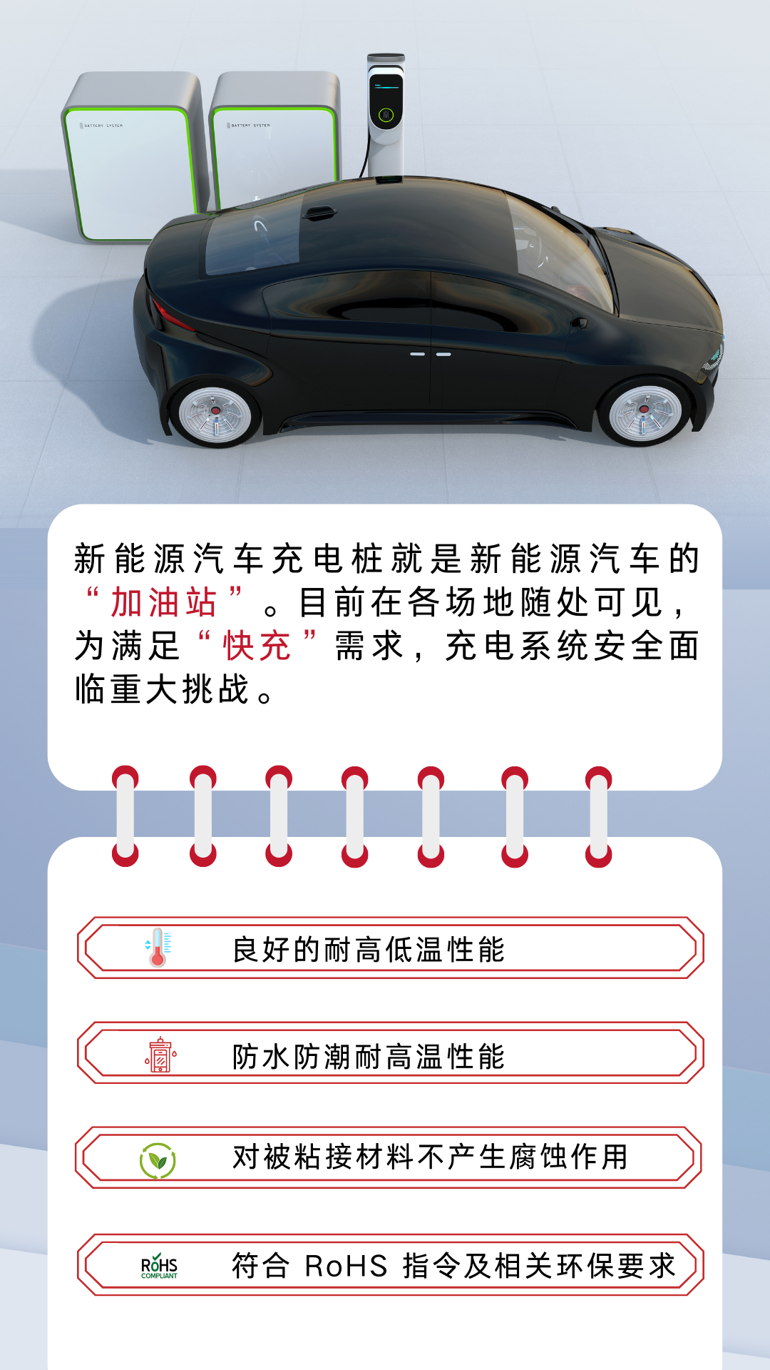 一文快速了解新能源汽車充電樁用膠點