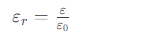 介電常數公式