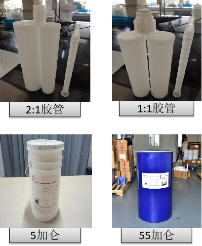 RTV-2有機硅膠黏劑---包裝及混合施膠方式